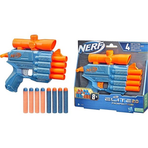 [HBF4190] Lanzador Nerf Elite 2.0 Prospect QS-4 8a+