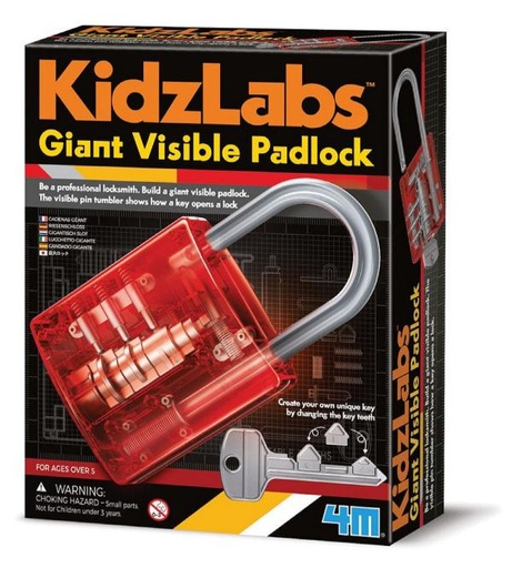 [4M3445] KidzLabs Candado Gigante 5a+