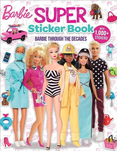[ES51078] Libro de 100 Stickers de Barbie 3a+