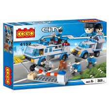 [CO4152] Cogo - City Vehiculos de Policia 368pzs 6a+