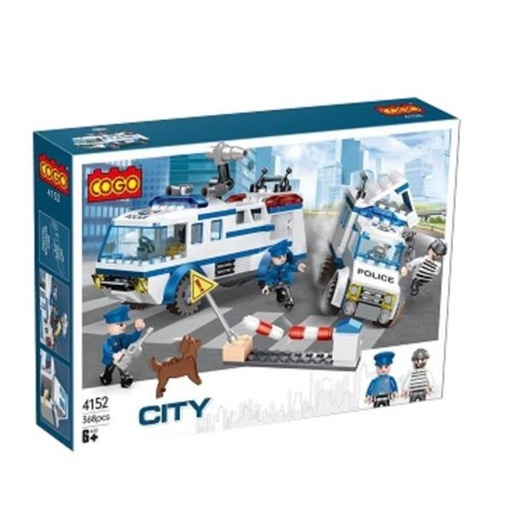 [CO4152] Cogo - City Vehiculos de Policia 368pzs 6a+