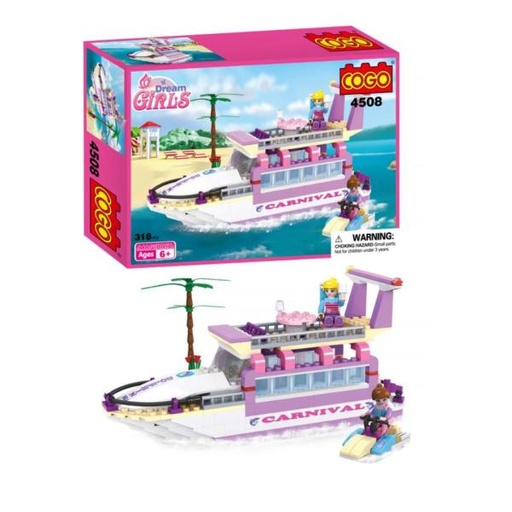 [CO4508] Dream Girls Bote Carnival Dolphin 318pzs 6a+