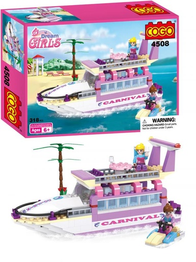 [CO4508] Dream Girls Bote Carnival Dolphin 318pzs 6a+