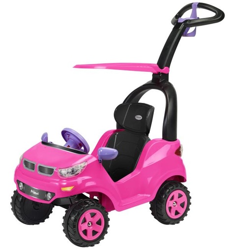 [PS1631] Carro Prinsel Montable de Empujar Adventure Rosado 26a