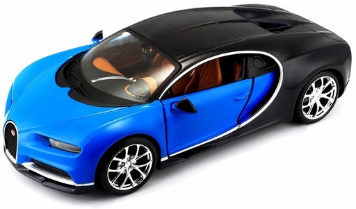 [MB31514] Carro Bugatti Chiron Azul/Negro Esc:1:24 3a+ (079941)