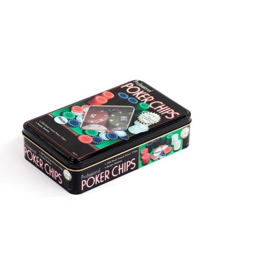 [NN1021] Fichas de Poker Profesionales Caja de  Aluminio 10a+