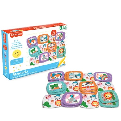 [RN11730] Fisher Price /  Juego Memoria 72pzs 3a+