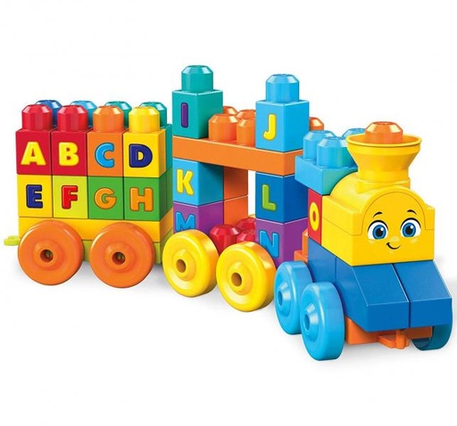 [MTFWK22] Fisher Price /  MB Tren Musical ABC 50pzs 1a+