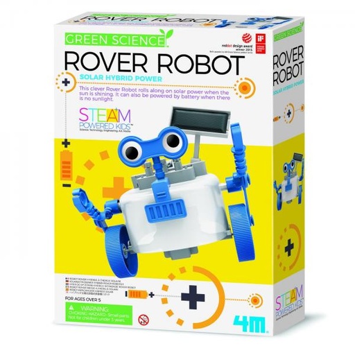 [4M3417] Green Science Robot Eplorador Híbrido Solar 5a+