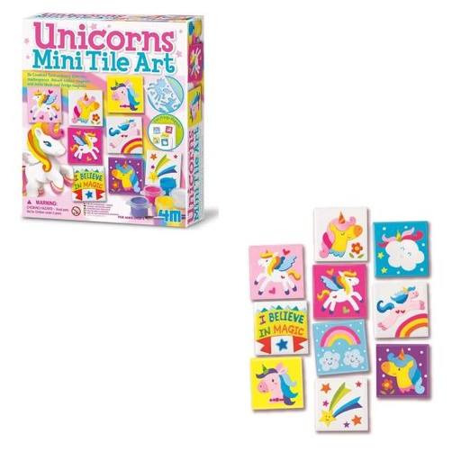 [4M4740] Arte de Mini Cerámicas de Unicornio 8a+