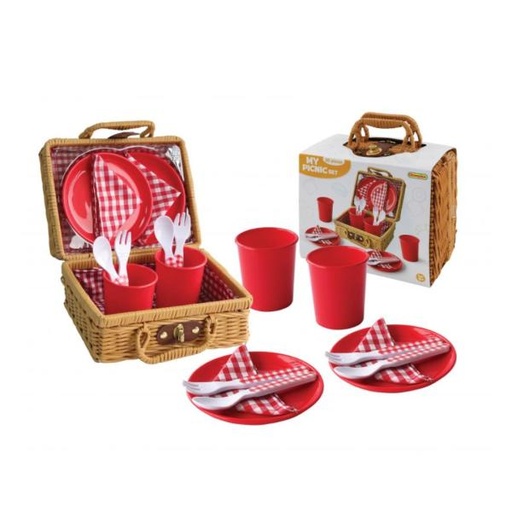 [CM90001] Mi Juego Canasta de Picnic Rojo 20pzs 5a+