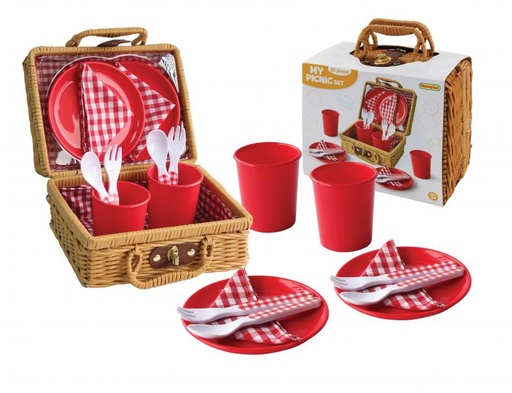 [CM90001] Mi Juego Canasta de Picnic Rojo 20pzs 5a+
