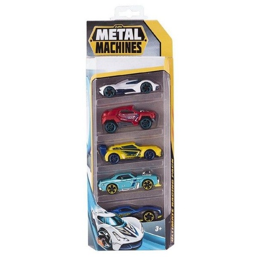 [ZU6709] Carro Metal Machines Set de 5 3a+