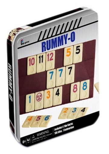 [PP811] Juego de Mesa Rummi Caja Metálica 6a+