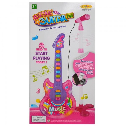 [WW6012C] Set Guitarra Eléctrica y Micrófono 3a+(432627)