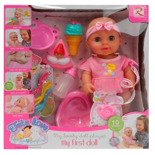 [WW8133] Mi Primer Bebé Tutu Love con Accesorios 3a+(433051)