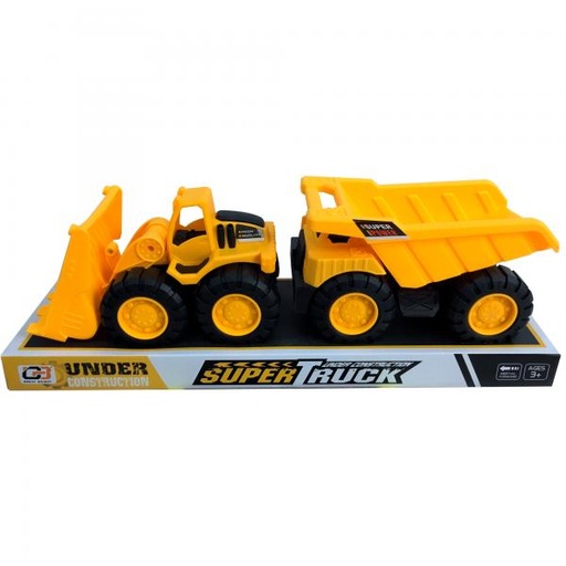 [WW98825] Vehículos de Construcción Burbuja Set/2 (AzulAmarillo) 3a+(433891)