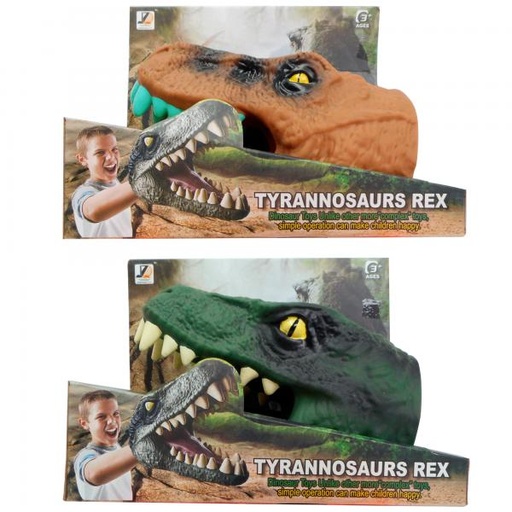 [WWJZD3435] Guante en Forma de Cabeza Dinosaurios T-Rex 3a+( Surtido de 2 - Se Venden por Separado )