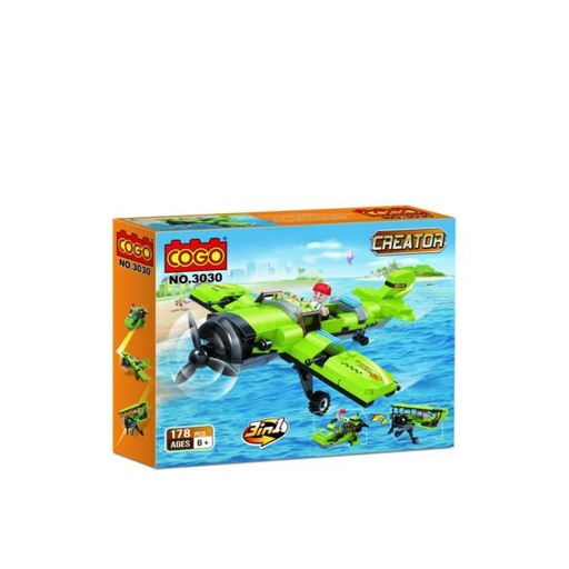 [CO3030] Aeroplano Creator 3en1 178pzs 6a+