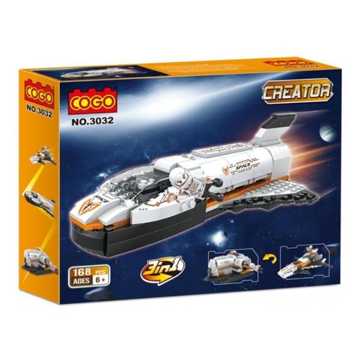 [CO3032] Nave Creator Espacial 3en1 168pzs 6a+