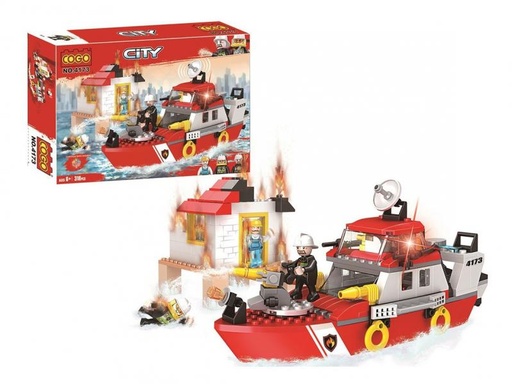 [CO4173] City Barco de Bomberos 318pzs 6a+