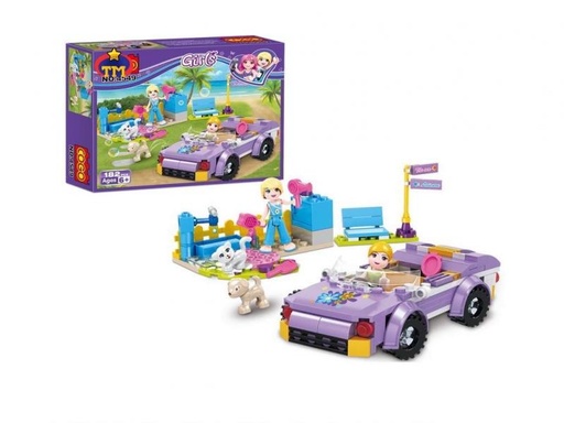 [CO4549] Cogo -Vehiculos y Mascotas en la Playa Girls 182 pzs 6a+