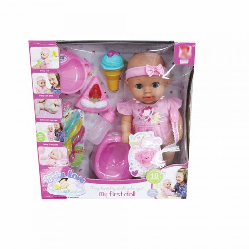 [WW8130] Mi Primer Bebé Tutu Love con Accesorios Rosada 3a+ (434027)