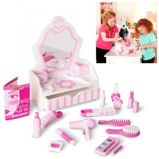 [MD13026] Juego Vanidosa Salon de Belleza 18pzs 3a+
